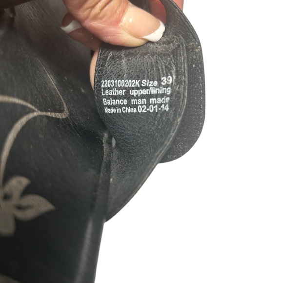 Dansco Dixie Black Leather Slip On Sandals Womens 39 - Picture 13 of 14